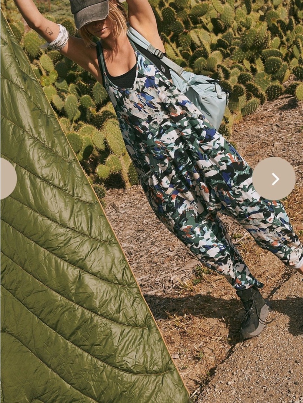 FP Movement Hot Shot Onesie Movement Evergreen Combo Medium - Picture 3 of 15